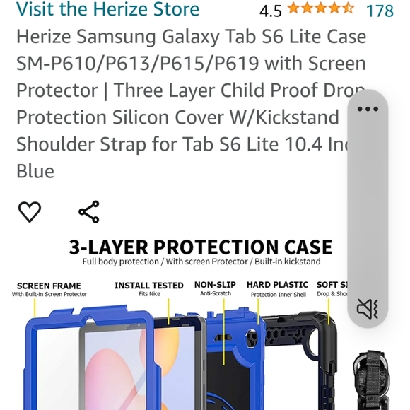 Samsung Tablet Case Black Color - Picture 6 of 8